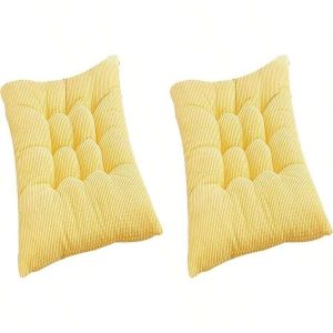 Greenjin 2-Pack Non-Slip Chair Cushions – 15.7"x15.7", Rose